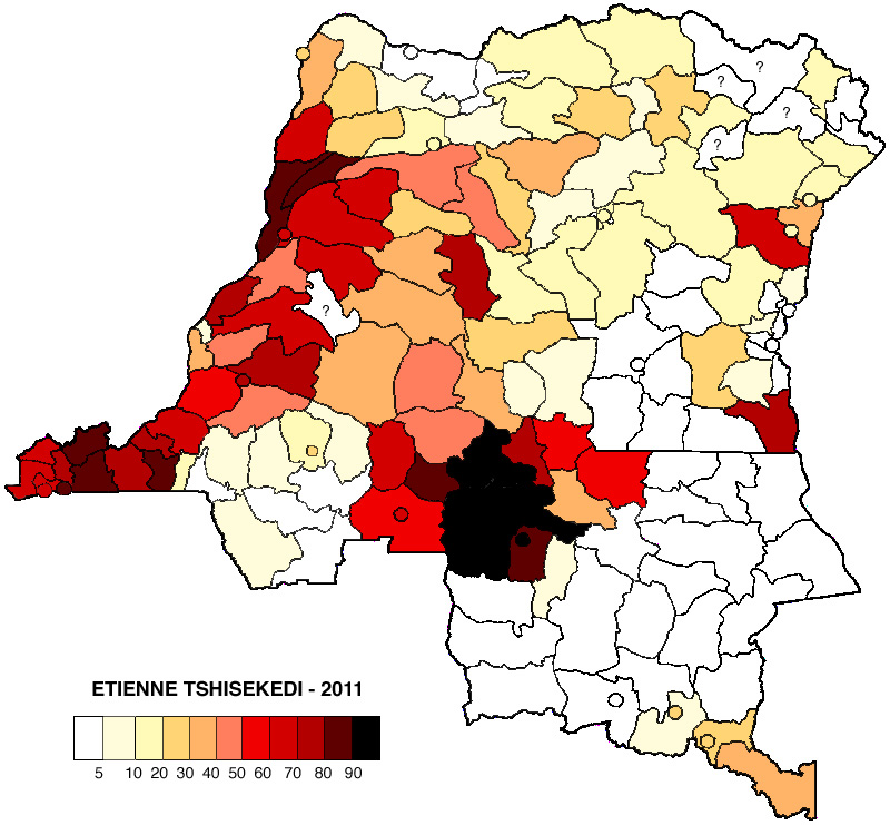 Congo (Kinshasa). Presidential Election 2011 Electoral Geography 2.0